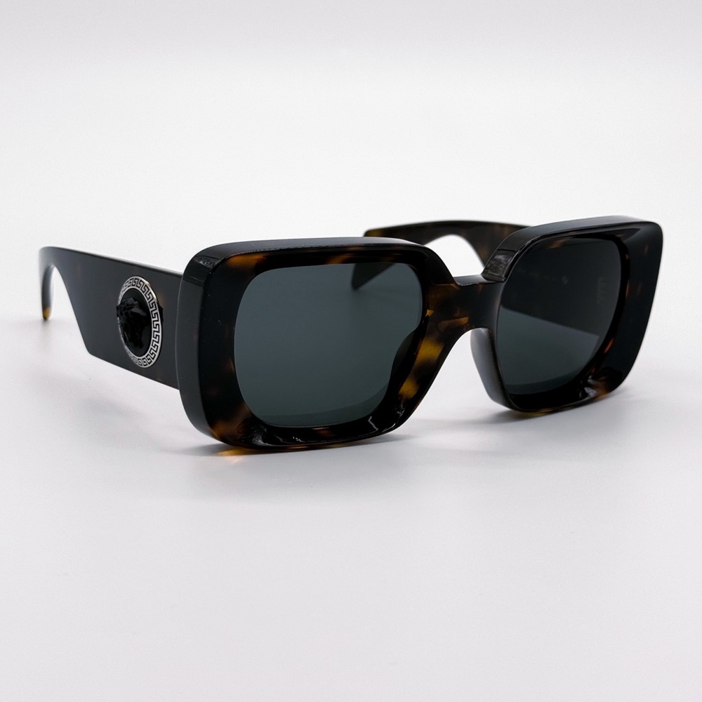 NEW VERSACE VE4473U 108/87 WOMEN HAVANA SQUARE SUNGLASSES VERSACE MOD 4473U